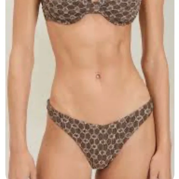 DEVON WINDSOR cocoa bikini set size S NWT - Picture 2 of 7